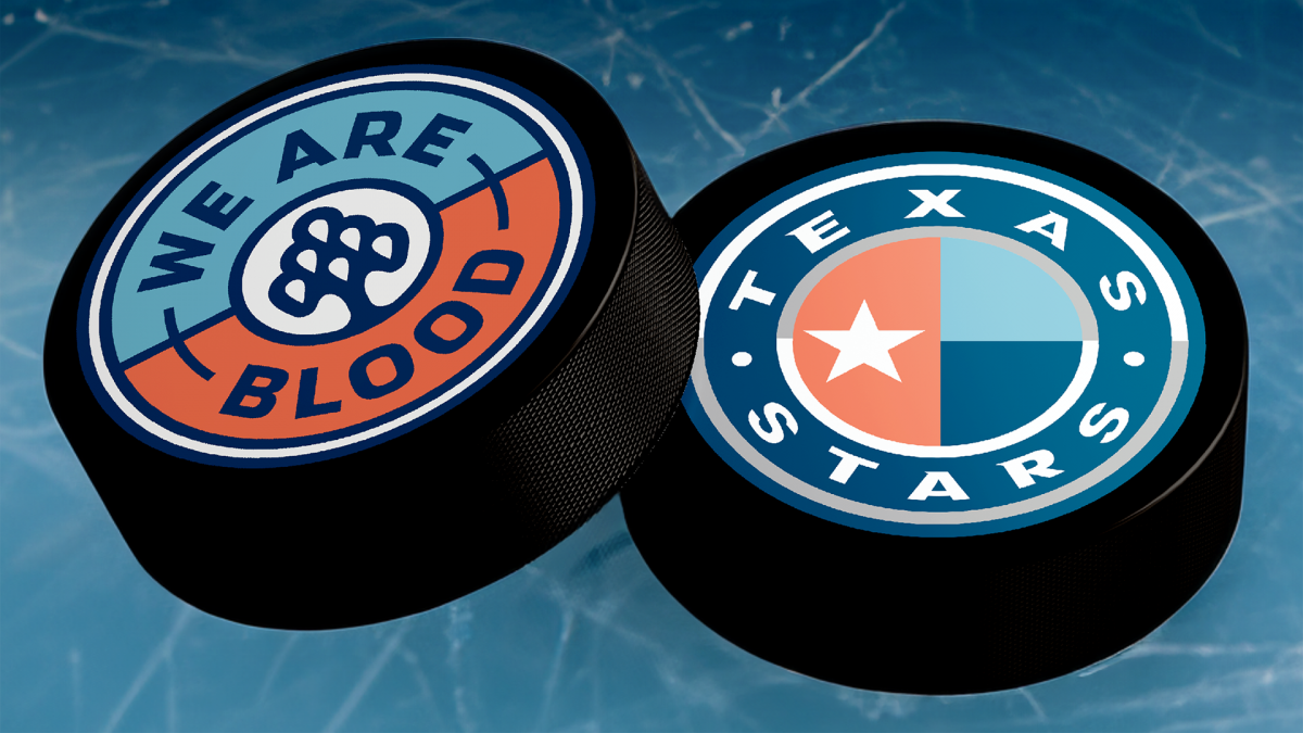 Score an exclusive signed puck at the TX Stars Blood Drive!
